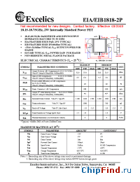 Datasheet EIA1818-2P производства Excelics