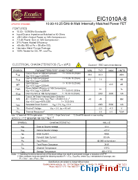 Datasheet EIC1010A-8 производства Excelics