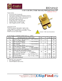 Datasheet EIC1414-2 manufacturer Excelics