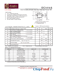 Datasheet EIC1414-8 производства Excelics