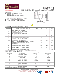 Datasheet EIC5359-10 производства Excelics