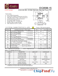 Datasheet EIC8596-15 производства Excelics