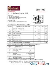 Datasheet EMP103B производства Excelics