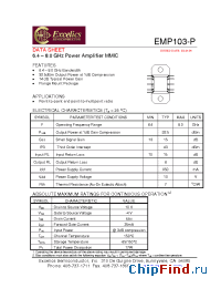 Datasheet EMP103-P производства Excelics