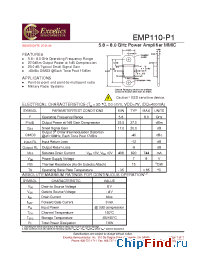 Datasheet EMP110-P1 производства Excelics