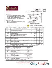 Datasheet EMP111-P1 производства Excelics