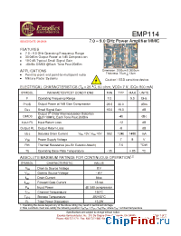 Datasheet EMP114 производства Excelics
