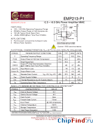Datasheet EMP213-P1 производства Excelics