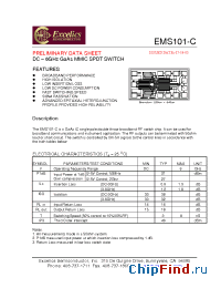 Datasheet EMS101-C производства Excelics