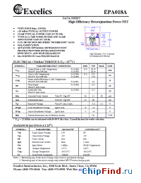 Datasheet EPA018A производства Excelics