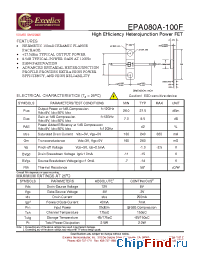 Datasheet EPA080A-100F производства Excelics