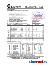 Datasheet EPA120AV производства Excelics