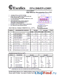 Datasheet EPA120BV производства Excelics