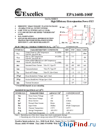 Datasheet EPA160B-100 производства Excelics