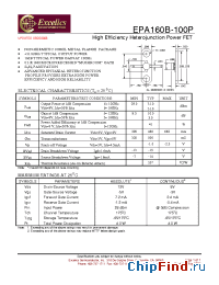 Datasheet EPA160B-100P производства Excelics