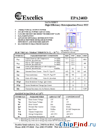 Datasheet EPA240D производства Excelics
