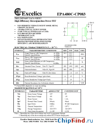 Datasheet EPA480C-CPO83 производства Excelics