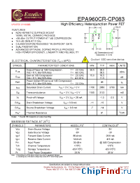 Datasheet EPA960CR-CP083 производства Excelics