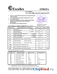 Datasheet EPB025A производства Excelics