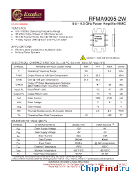 Datasheet RFMA9095-2W производства Excelics