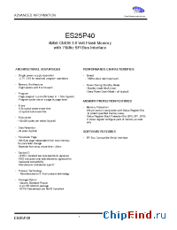 Datasheet ES25P40 производства ExcelSemi