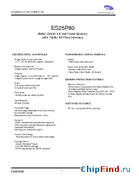 Datasheet ES25P80-75CC2T производства ExcelSemi