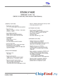 Datasheet ES29BDS320ET-90TGI производства ExcelSemi