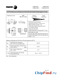 Datasheet 1.5SMC220 manufacturer Fagor