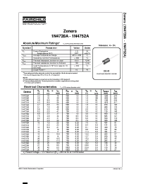 Datasheet 1N4752ATR manufacturer Fairchild