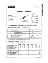 Datasheet 1N4933GP manufacturer Fairchild