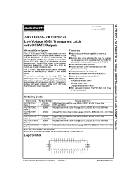 Datasheet 74LVT16373MTDX производства Fairchild