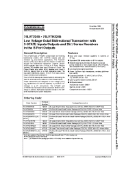 Datasheet 74LVT2245MTC производства Fairchild