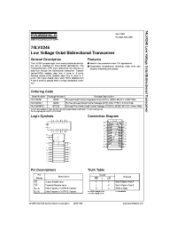 Datasheet 74LVX245SJX manufacturer Fairchild