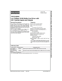 Datasheet 74VCX16244G manufacturer Fairchild
