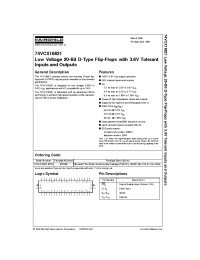 Datasheet 74VCX16821MEAX manufacturer Fairchild
