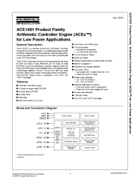 Datasheet ACE1001LM8 производства Fairchild
