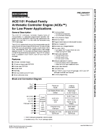 Datasheet ACE1101BM8 производства Fairchild