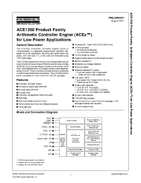 Datasheet ACE12022BM производства Fairchild