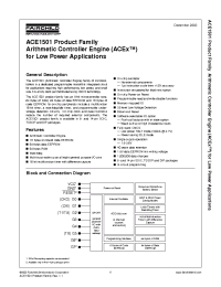 Datasheet ACE1501EM8X производства Fairchild
