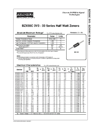 Datasheet BZX55C10 manufacturer Fairchild