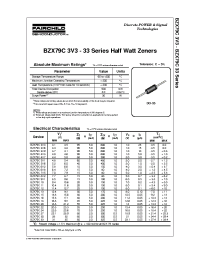 Datasheet BZX79C3V3 manufacturer Fairchild
