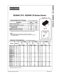Datasheet BZX84C manufacturer Fairchild