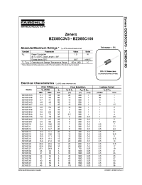 Datasheet BZX85C43 manufacturer Fairchild
