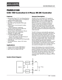 Datasheet FAN53168 manufacturer Fairchild