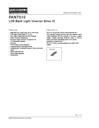 Datasheet FAN7310G manufacturer Fairchild