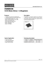 Datasheet FAN8036-NL manufacturer Fairchild