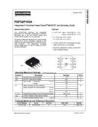 Datasheet FDFS2P103A производства Fairchild