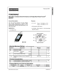 Datasheet FDM2509NZ производства Fairchild