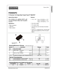 Datasheet FDN304PZ производства Fairchild