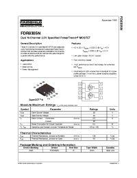 Datasheet FDR8305N производства Fairchild
